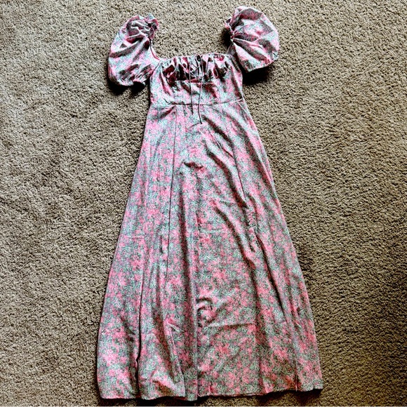 Love + Harmony Puff Sleeve Maxi Dress - Picture 1 of 6